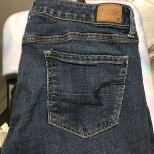 Blue skinny jeans! Slightly used!